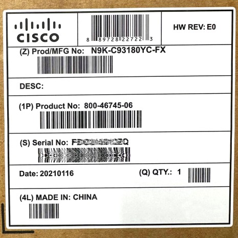N9K-C93180YC-FX-1 N9K-C93180YC-FX-1